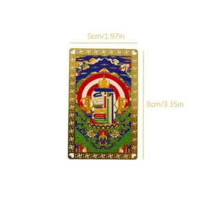 Amulet Card Sitting Guanyu Copper Card