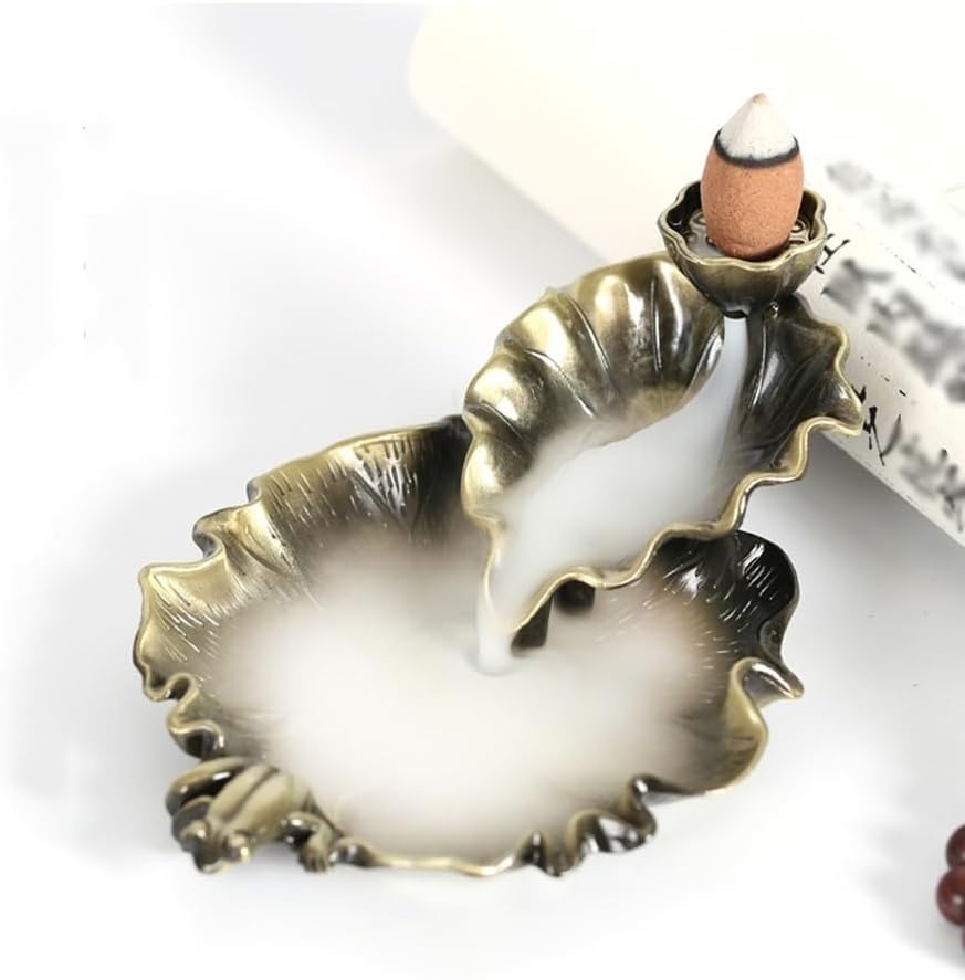 Ceramic Incense Burner Leaf Tower