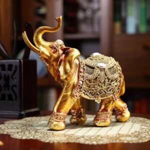Golden Elephant Statue