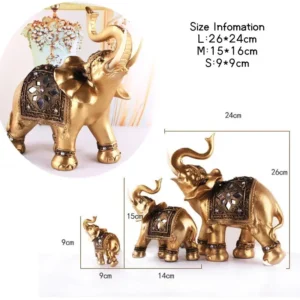 Golden Elephant Statue