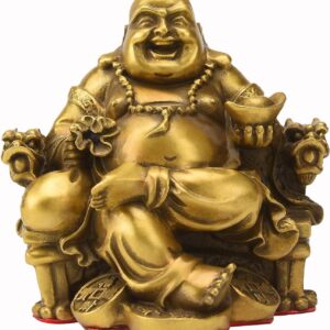 Golden Laughing Buddha Statue