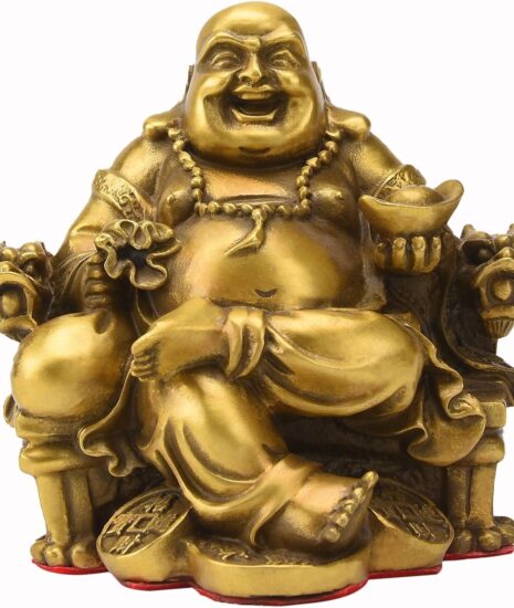 Golden Laughing Buddha Statue