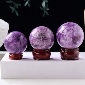 Lepidolite Crystal Ball Purple Sphere