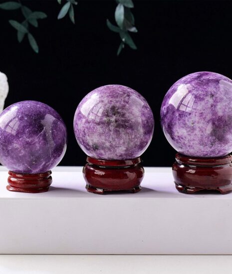 Lepidolite Crystal Ball Purple Sphere