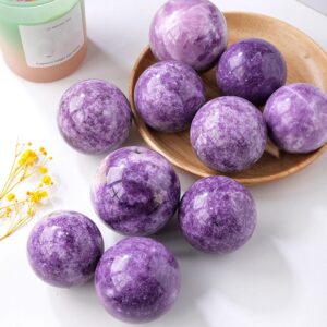 Lepidolite Crystal Ball Purple Sphere