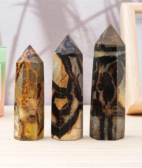 Tortoiseshell Quartz Crystal Wand