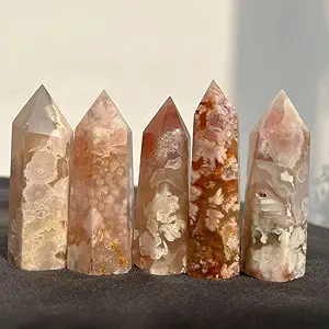cherry blossom agate crystal