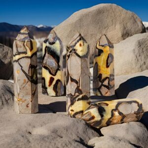 Tortoiseshell Quartz Crystal Wand