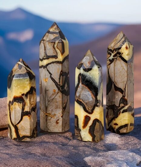 Tortoiseshell Quartz Crystal Wand
