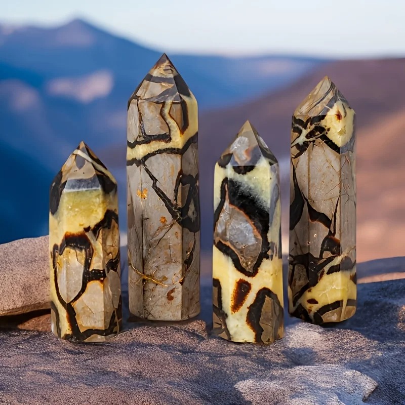 Tortoiseshell Quartz Crystal Wand