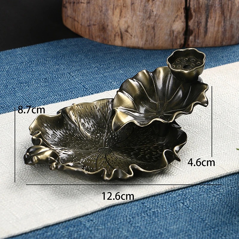 Ceramic Incense Burner Leaf Tower