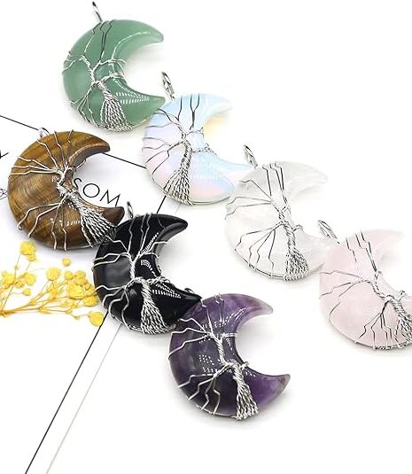 moon-shaped natural crystal