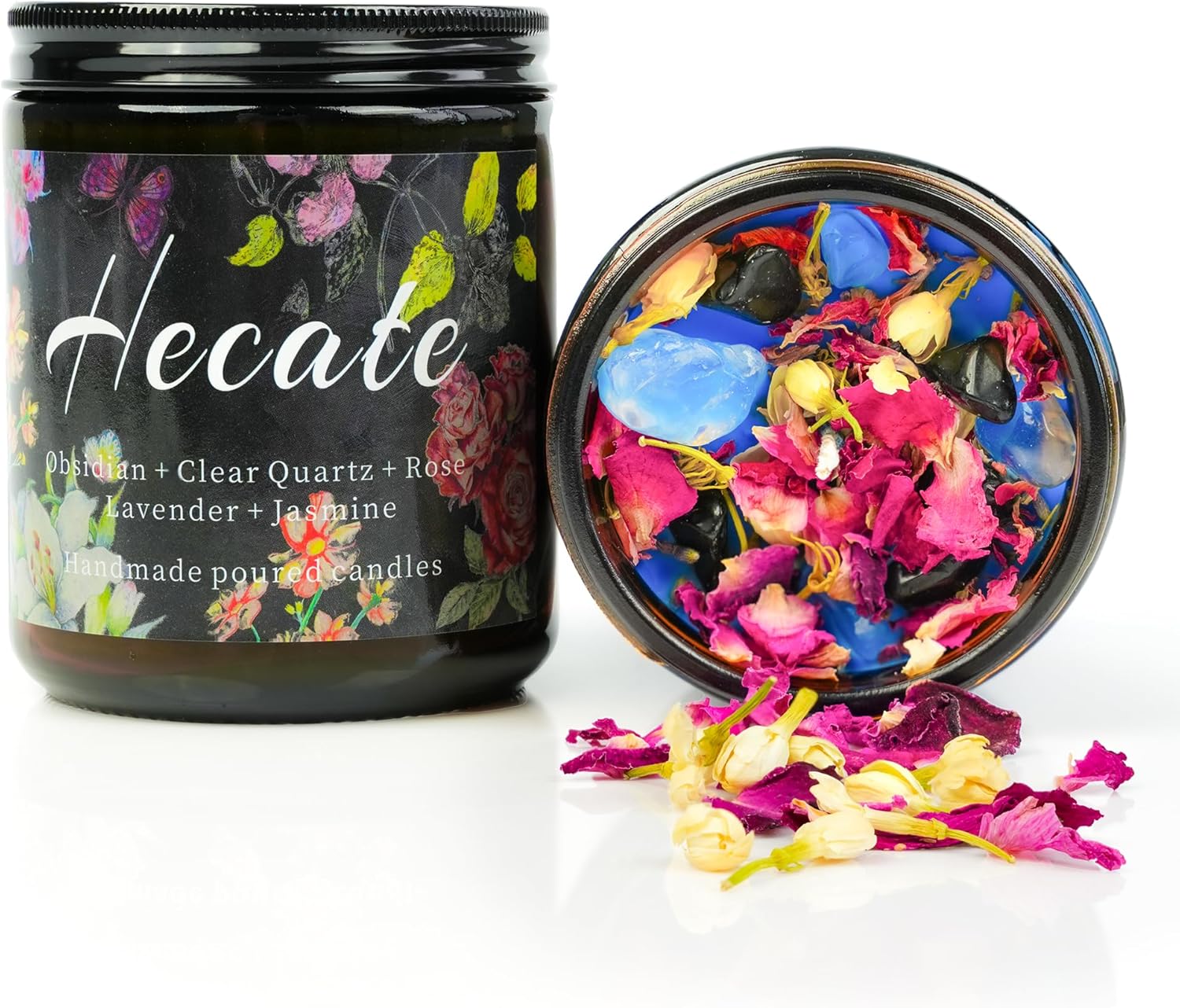 Ritual Candles with Dried Flowers & Herbs - Image 2