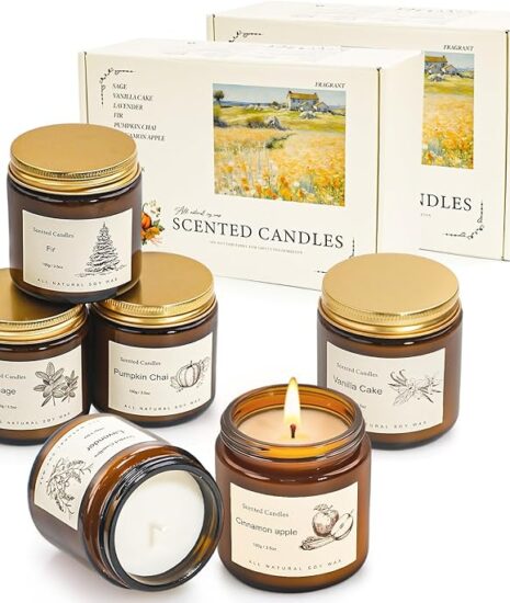 scented candle jar with lid