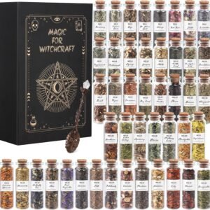 Witchcraft Herb Kit with Crystal Spoon