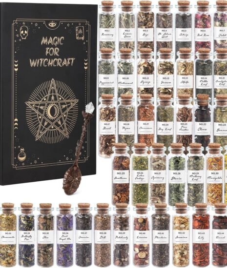 Witchcraft Herb Kit with Crystal Spoon