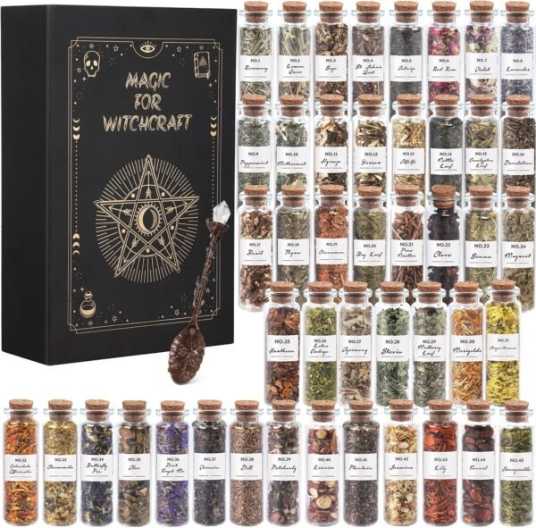 Witchcraft Herb Kit with Crystal Spoon