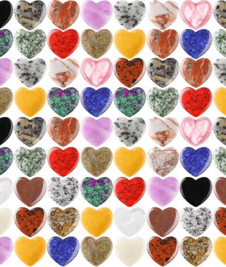 Heart-shaped Natural Stone Set