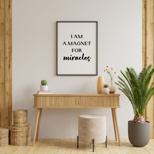 Printable Wall Art Magnet for Miracles - Image 2
