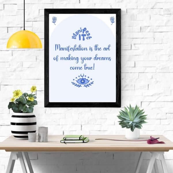 Manifesting Dreams Quote Wall Art - Image 3