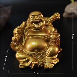 Golden Laughing Buddha Statue2