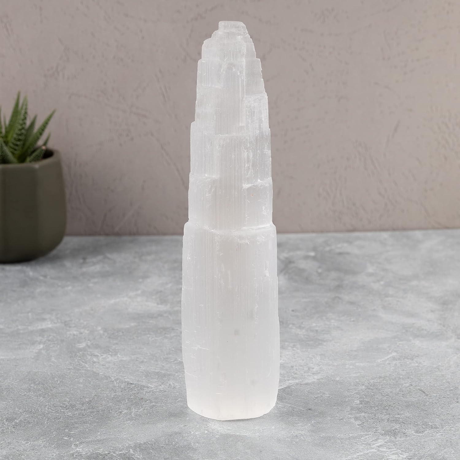 selenite crystal tower