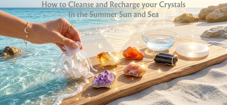 Cleanse and Recharge Crystals in Summer